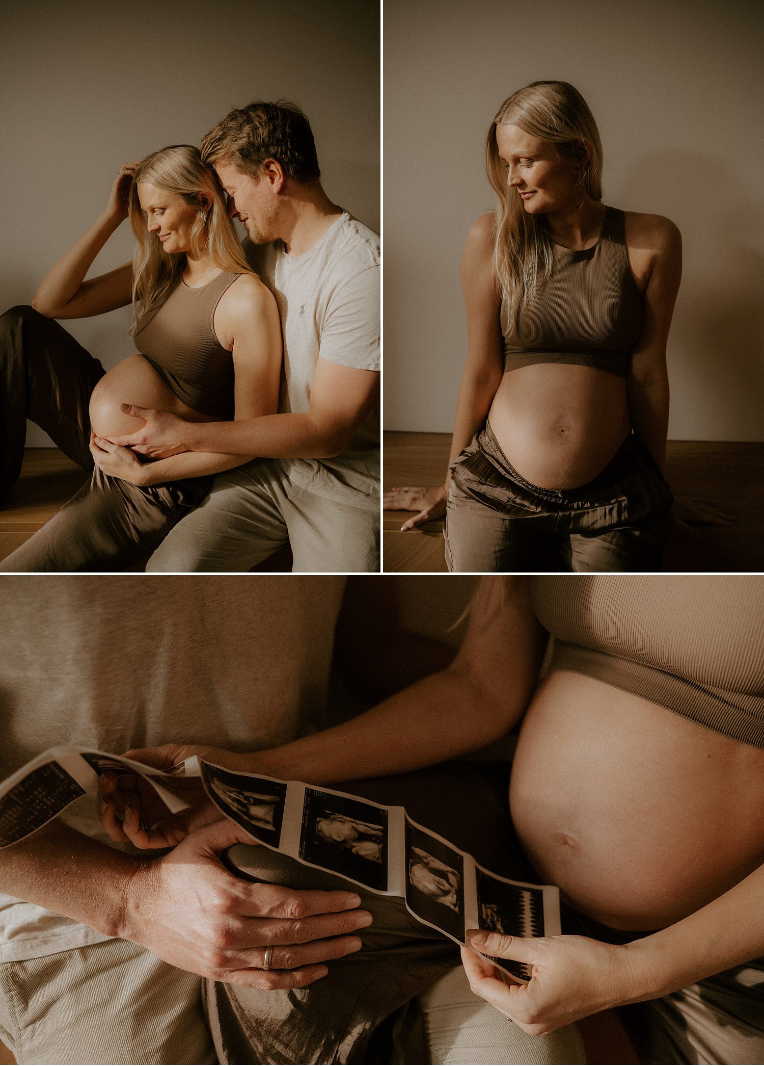 Babybauchfotografie Rostock Winter  in eurem Zuhause und in der Natur